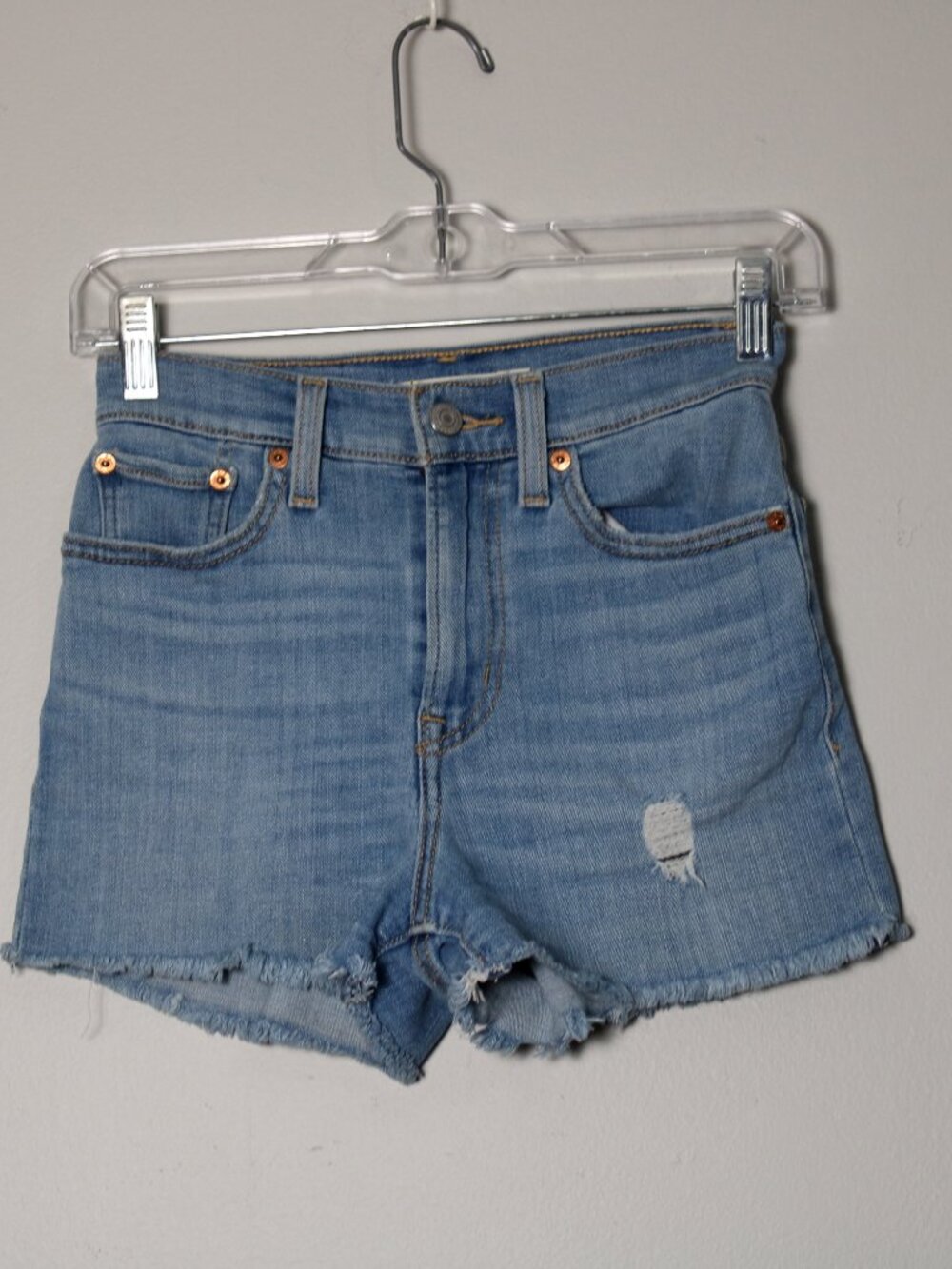 Levi's High Rise Shorts Size 24" - Picture 8 of 10
